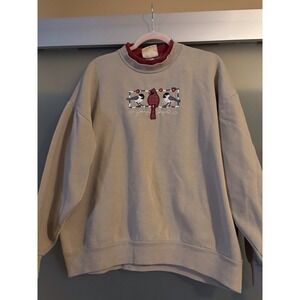 Vintage Top Stitch Ladies Sweatshirt size L